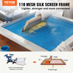 VEVOR Screen Printing Kit Silk Screen Printing Frame 50.8 cm x 61 cm 110 Count Mesh 6pcs