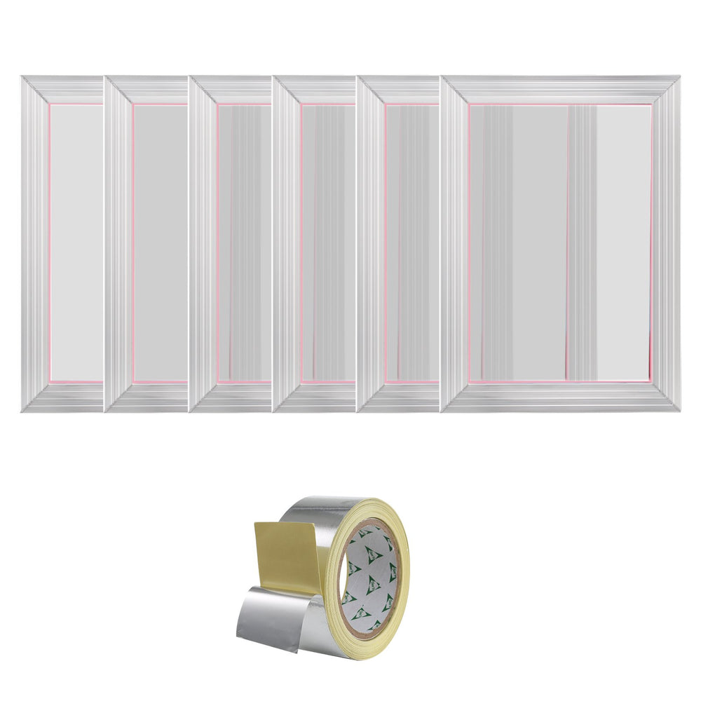 VEVOR Screen Printing Kit Silk Screen Printing Frame 25.4 cm x 35.6 cm 156 Count Mesh 6pcs