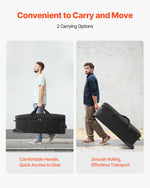VEVOR Studio Equipment Trolley Case 100x38x32cm (39.37 x 14.96 x 12.60 in) Rolling Camera Bag