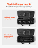 VEVOR Studio Equipment Trolley Case 100x38x32cm (39.37 x 14.96 x 12.60 in) Rolling Camera Bag