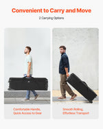 VEVOR Studio Equipment Trolley Case 131x36.5x38cm (51.57 x 14.37 x 14.96) in Rolling Camera Bag