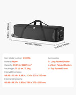 VEVOR Studio Equipment Trolley Case  118x37x30cm (46.46 x 14.57 x 11.81 in) Rolling Camera Bag