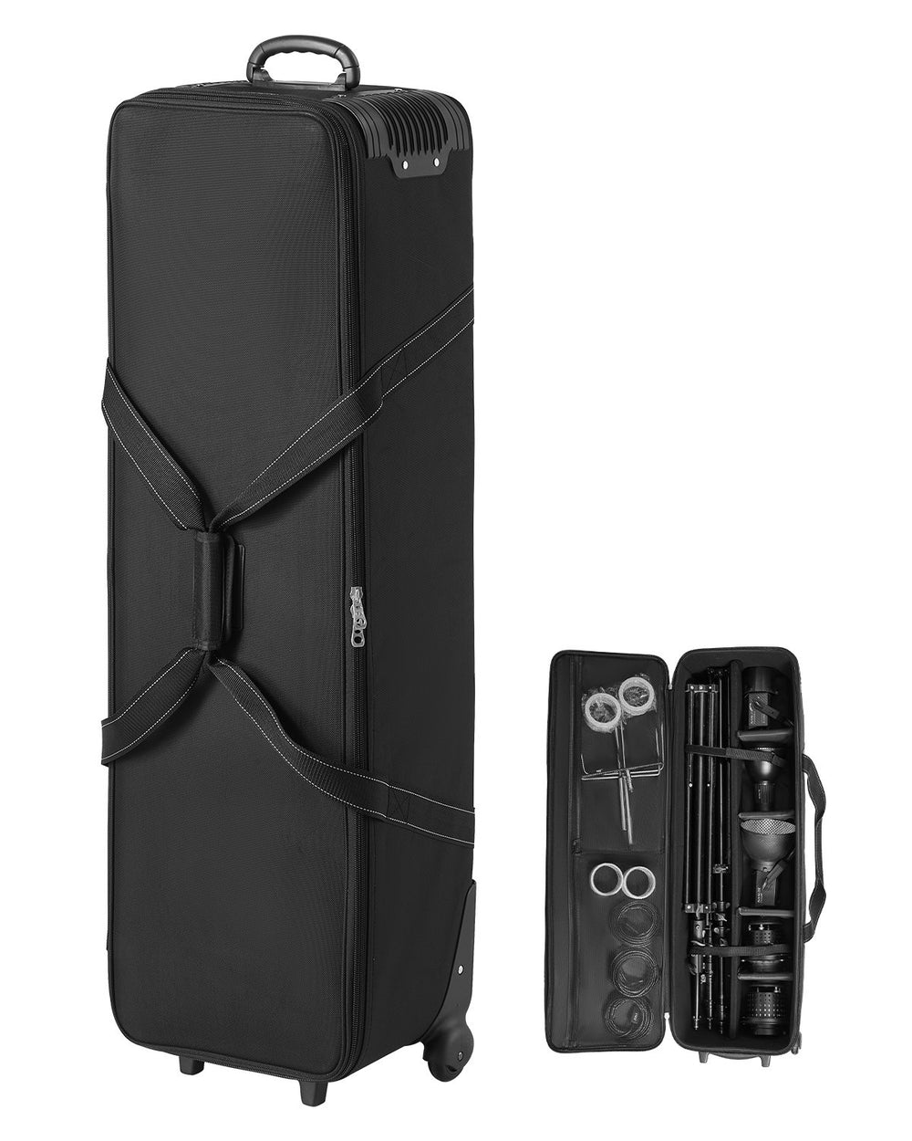 VEVOR Studio Equipment Trolley Case  118x37x30cm (46.46 x 14.57 x 11.81 in) Rolling Camera Bag