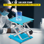 VEVOR Lab Jack Stand 8" x 8" Aluminum Lab Lift Jack Laboratory Jack 88LBS/40KG