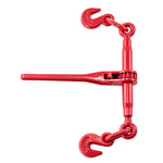 VEVOR 9215LBS 3/8" – 1/2" Ratchet Binders 9,215 LBS Secure Working Load, G70 Hooks and Adjustable Length, for Grade 70-80 Chains, Tie Down, Hauling, Towing, 2-Pack, Red