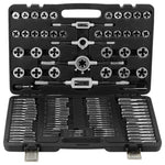 VEVOR Tap and Die Set, 110-Piece Include Metric Size M2 to M18, Bearing Steel Taps and Dies, Essential Threading Tool for Cutting External Internal Threads, with Complete Accessories and Storage Case