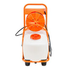 VEVOR Lawn Sprayer with Wheels, Adjustable Pressure 0-90 PSI, Sprayer with 60L Tank, with 8 Nozzles, 2 Wands, Wide Opening Lid for Garden, Weeding, Spraying