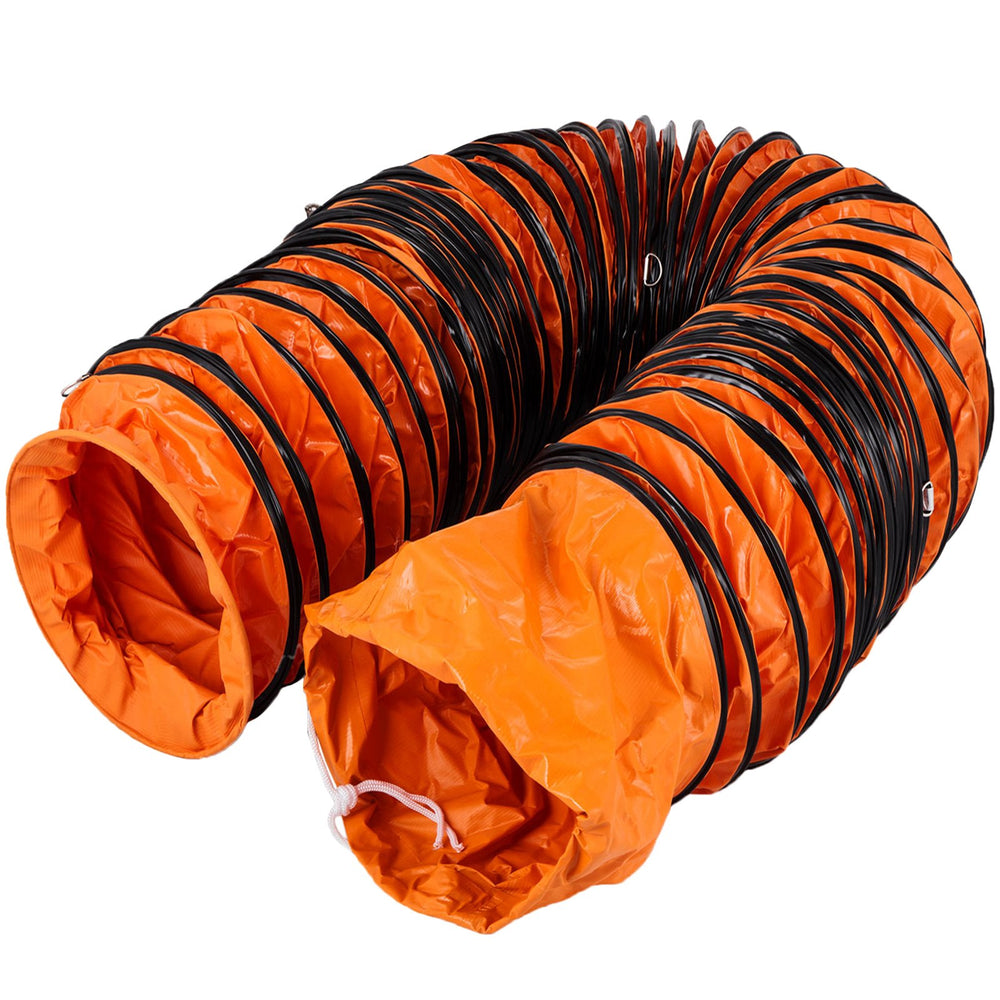 VEVOR 25FT Duct Hosing extraction flexible ducting PVC Flexible12 Inch Portable for Exhaust Fan pvc ducting