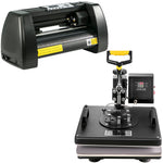 VEVOR 5 In1 Heat Press 38.1 x 38.1 cm Vinyl Cutter Plotter 35.6 cm Desktop Backlight T-shirt