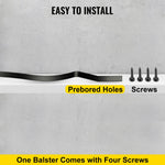 VEVOR Deck Balusters Metal Deck Spindles 51 Pack 32.25inch Iron Stair Railing