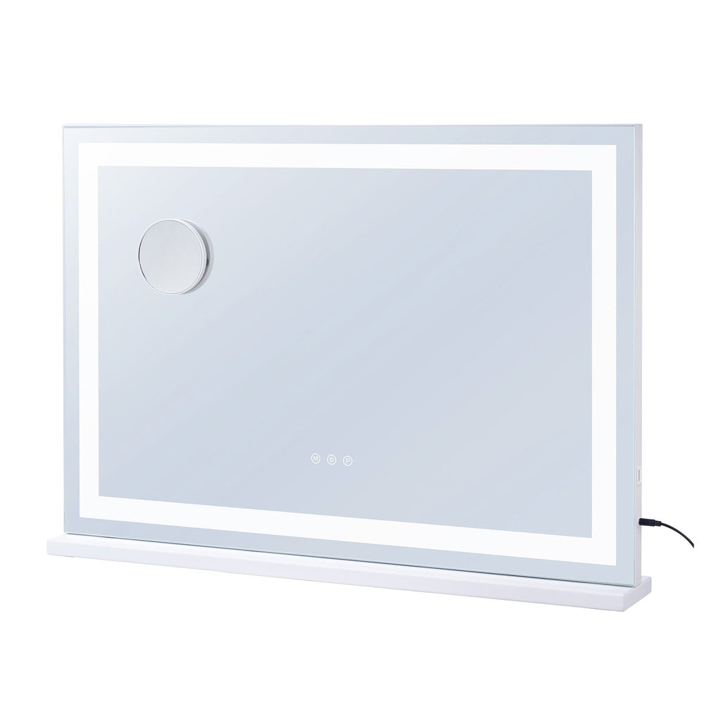 VEVOR Lighted Makeup Mirror 3 Color Vanity w/ USB Desktop Wall-mount 80x55.1 cm