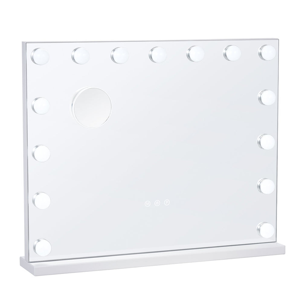VEVOR Hollywood Vanity Mirror With Lights w/ USB Desktop Wall-mount 58x46 cm
