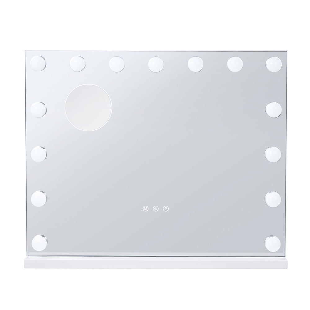 VEVOR Hollywood Vanity Mirror With Lights w/ USB Desktop Wall-mount 58x46 cm