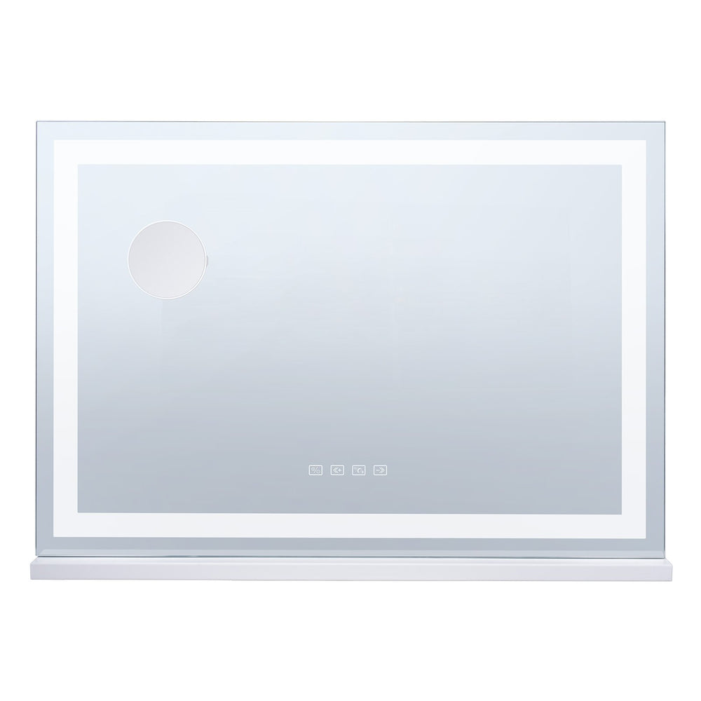 VEVOR Lighted Makeup Mirror 3 Color w/ Bluetooth USB Desktop Wall-mount 55.1 cm
