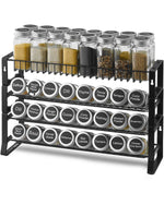 VEVOR Detachable Spice Rack Organizer for Cabinet, 4 Tie Stackable Seasoning Organizer, Spice Jars Kitchen Storage for Countertop Kitchen Pantry Cupboard, 15.8x10.7 in