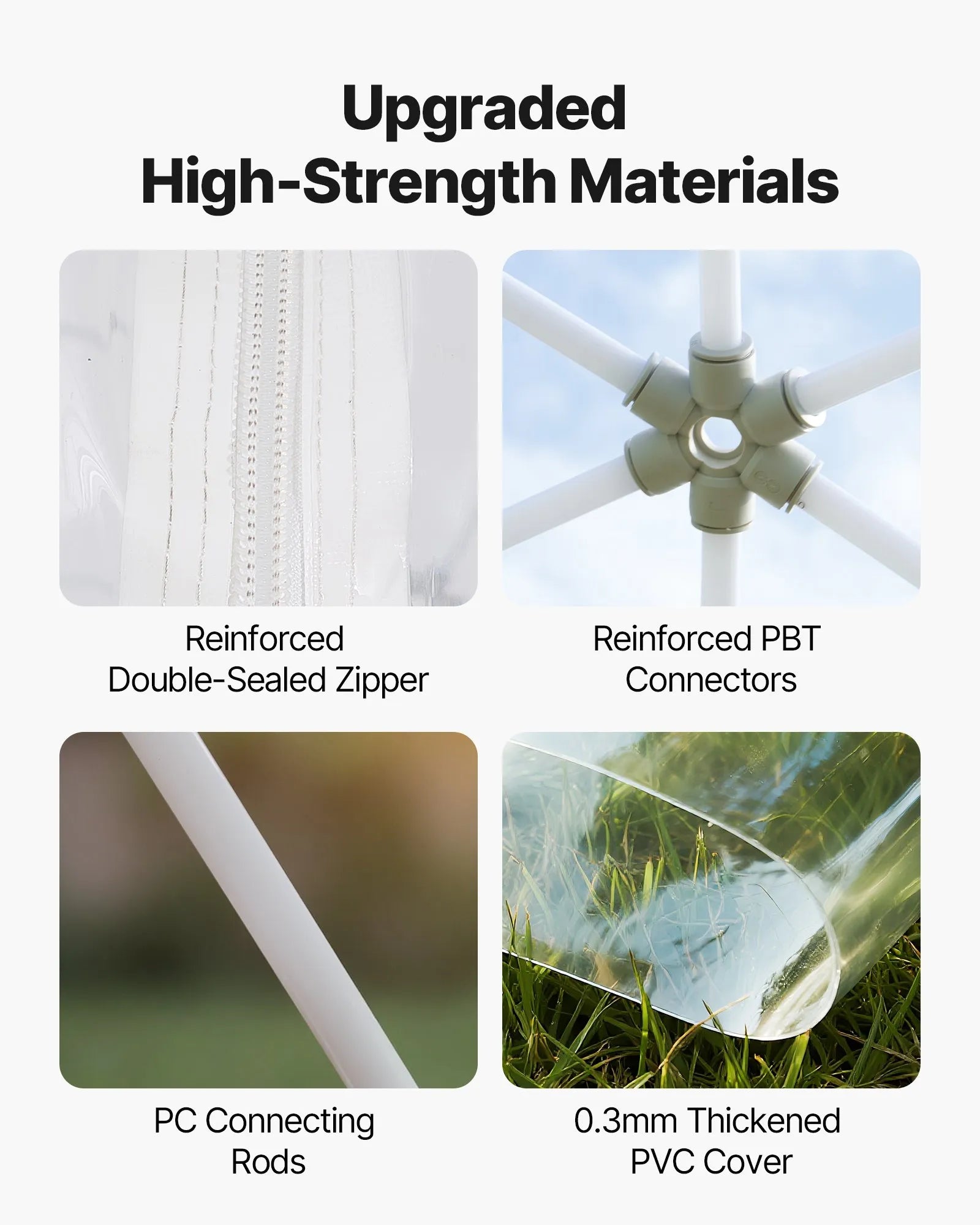 VEVOR Garden Dome Igloo, 3.6 x 2.2 m Outdoor Clear Bubble Tent for 4-7 Person, Weatherproof Geodesic Dome Greenhouse with Window, PVC Igloo Tent for Backyard Patios Camping Party Wedding