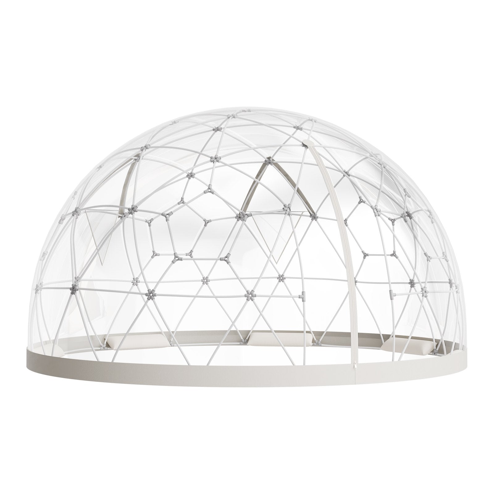 VEVOR Garden Dome Igloo, 3.6 x 2.2 m Outdoor Clear Bubble Tent for 4-7 Person, Weatherproof Geodesic Dome Greenhouse with Window, PVC Igloo Tent for Backyard Patios Camping Party Wedding