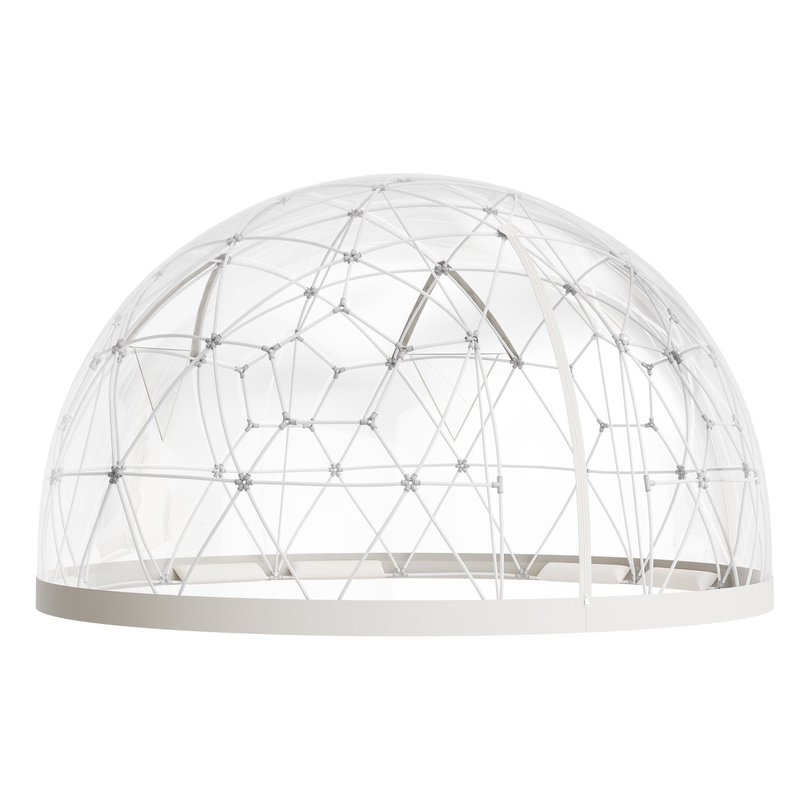 VEVOR Garden Dome Igloo, 4.5 x 2.7 m Outdoor Clear Bubble Tent for 4-7 Person, Weatherproof Geodesic Dome Greenhouse with Window, PVC Igloo Tent for Backyard Patios Camping Party Wedding