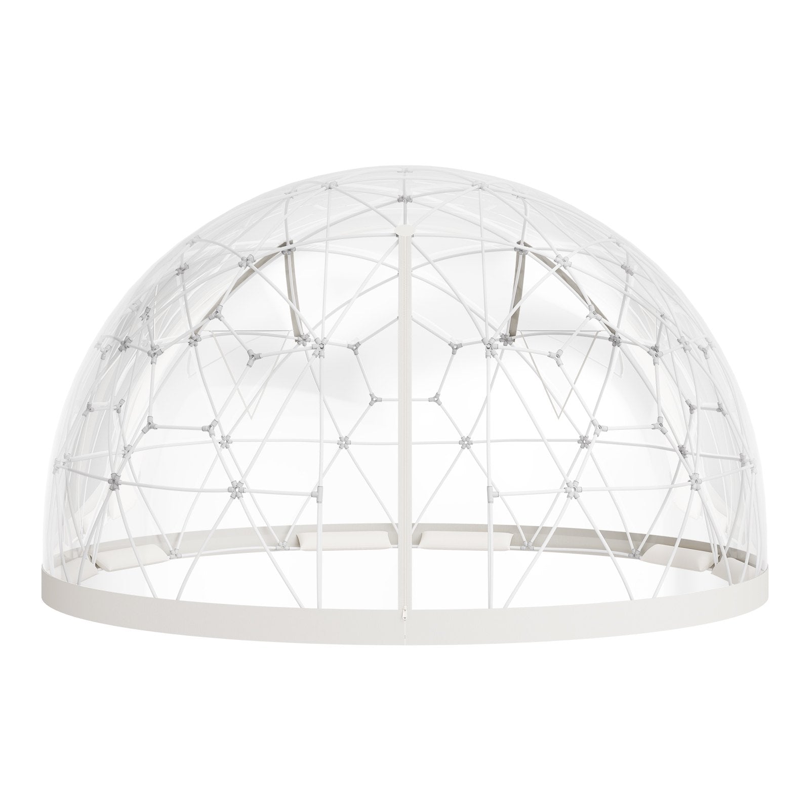 VEVOR Garden Dome Igloo, 4.5 x 2.7 m Outdoor Clear Bubble Tent for 4-7 Person, Weatherproof Geodesic Dome Greenhouse with Window, PVC Igloo Tent for Backyard Patios Camping Party Wedding