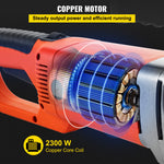 VEVOR Electric Pipe Threader, 2300W Pipe Threading Machine, Heavy-Duty Hand-Held Power Drive Kit, 220V Pipe Threader Machine, Portable Pipe Threader with 6 Dies 1.27-5.1 cm