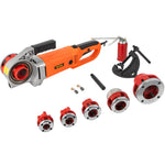 VEVOR Electric Pipe Threader, 2300W Pipe Threading Machine, Heavy-Duty Hand-Held Power Drive Kit, 220V Pipe Threader Machine, Portable Pipe Threader with 6 Dies 1.27-5.1 cm
