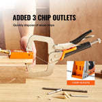 VEVOR Pocket Hole Jig Kit, 34 Pcs Pocket Hole Jig System with 27.9 cm C-clamp, Fixture, Step Drills, Wrenches, Drill Stop Rings, Square Drive Bits, Toolbox, for DIY Carpentry Projects, Adjustable