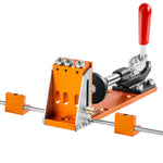 VEVOR Pocket Hole Jig Kit, 34 Pcs Pocket Hole Jig System with 27.9 cm C-clamp, Fixture, Step Drills, Wrenches, Drill Stop Rings, Square Drive Bits, Toolbox, for DIY Carpentry Projects, Adjustable