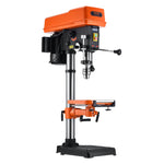 VEVOR 750W Bench Drill Press, 440-2580RPM Continuously Variable Speed ​​Adjustment Drill Press with 0-45° Tilting Work Table, 30.5 cm Swing, X-Ray Positioning