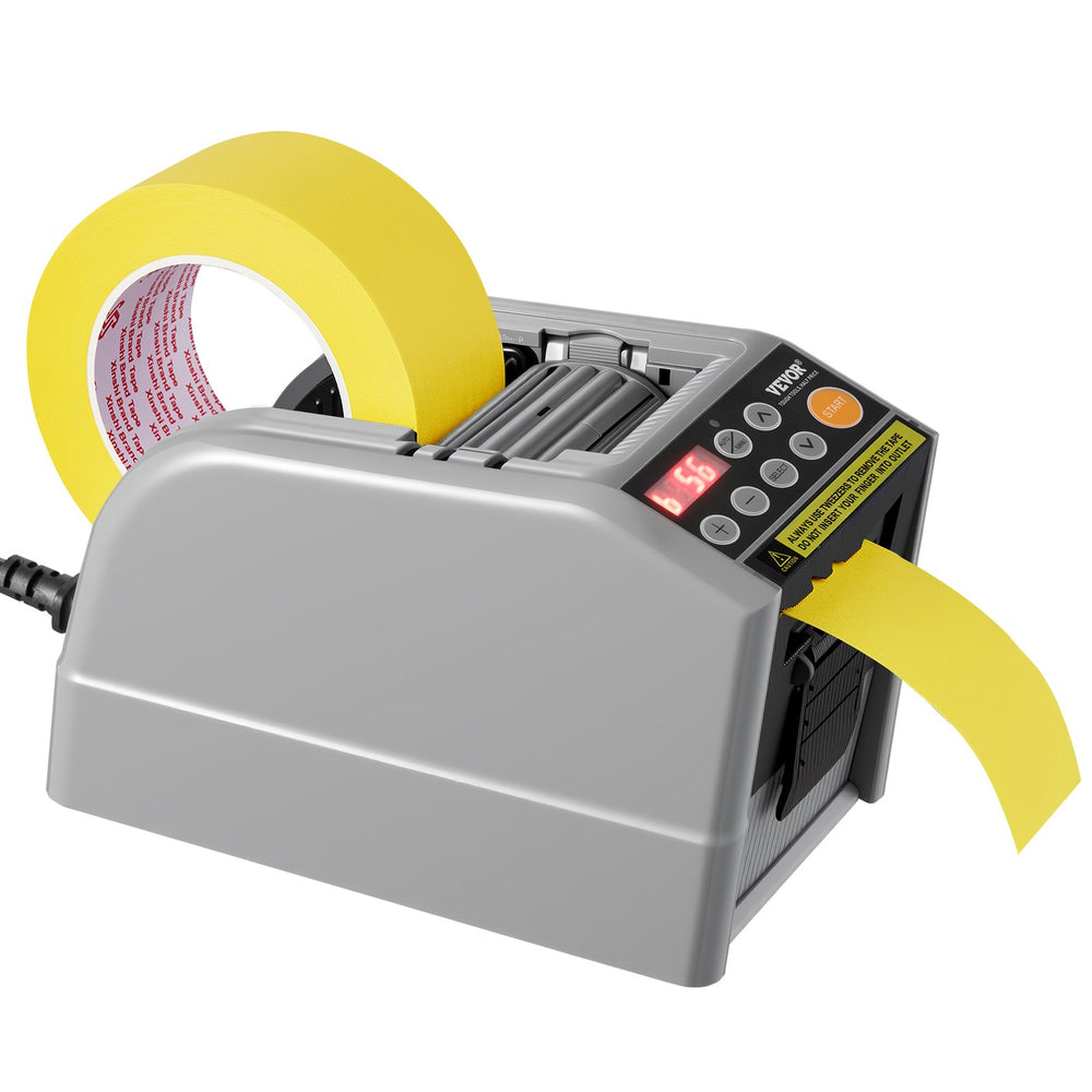 VEVOR Zcut-9 Automatic Tape Dispenser Adhesive Electric Tape Cutter Packaging Machine Tape Cutting Machine 6-60mm Tape Width