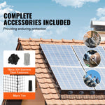 VEVOR 20 x 3048 cm Solar Panel Bird Guard Critter Guard Roll Kit 70pcs Fasteners
