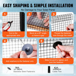 VEVOR 20 x 3048 cm Solar Panel Bird Guard Critter Guard Roll Kit 70pcs Fasteners