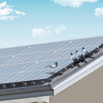 VEVOR 20 x 3048 cm Solar Panel Bird Guard Critter Guard Roll Kit 70pcs Fasteners