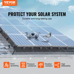VEVOR 20 x 3048 cm Solar Panel Bird Guard, Critter Guard Roll Kit with Rust-proof PVC Coating, Solar Panel Guard with 50pcs Tire Wires, 12.7 mm Wire Roll Mesh