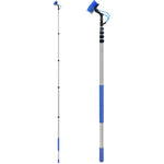 VEVOR Water Fed Pole Kit, 7.3m Solar Panel Cleaning Pole with Extendable Handle, 180° Rotatable Brush Head & 20m Hose, Household & Outdoor Window Cleaner Tool for Caravan Solar Panel Deck