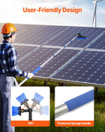 VEVOR Water Fed Pole Kit, 6m Solar Panel Cleaning Pole with Extendable Handle, 180° Rotatable Brush Head & 20m Hose, Household & Outdoor Window Cleaner Tool for Caravan Solar Panel Deck