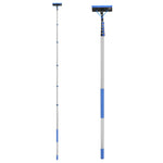 VEVOR Water Fed Pole Kit, 11m Solar Panel Cleaning Pole with Extendable Handle, 180° Rotatable Brush Head & 20m Hose, Household & Outdoor Window Cleaner Tool for Caravan Solar Panel Deck