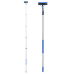 VEVOR Water Fed Pole Kit, 9m Solar Panel Cleaning Pole with Extendable Handle, 180° Rotatable Brush Head & 20m Hose, Household & Outdoor Window Cleaner Tool for Caravan Solar Panel Deck
