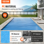 VEVOR Solar Pool Cover, 32 x 16 ft Rectangle Solar Blanket for Pools, Inground Above Ground Swimming Pool Solar Cover, 16 mil Solar Covers Blue