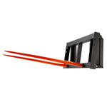 VEVOR 49" Hay Spear, Bale Spears 3000lbs Loading Capacity, Skid Steer Loader Tractor Attachment 2pcs Spears, Quick Attach Spike Forks