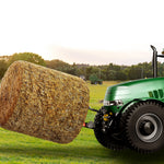 VEVOR 49" Hay Spear, Bale Spears 1600lbs Loading Capacity, Three-Point Hitch Tractor Attachment with 2pcs 17.5" Stabilizer Spears, Quick Attach Spike Forks