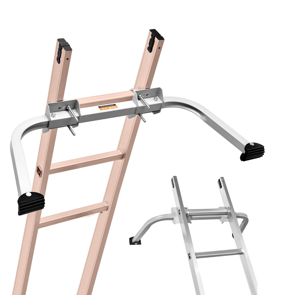 VEVOR Ladder Stabilizer, Extension Ladder Standoff, Heavy Duty Wing Span/Wall Ladder Accessories for Roof Gutter, Easy to Use & Wide Adaptability & Anti-slip Rubber Feet, 330 lbs Weight Rating