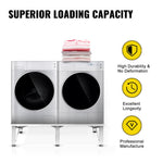 VEVOR Laundry Pedestal 124x54.9 cm Universal Laundry Pedestal 30 cm Height Laundry Pedestal Universal with Height-adjustable Feet for Washing Machines, Dryers, Freezers or Refrigerator