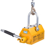 VEVOR Permanent Magnetic Lifter, 1000 kg Pulling Capacity, Heavy Duty N42 Neodymium Lifting Magnet with Release Handle and Steel Hook, Used in Shop Crane and Hoist, for Lifting Plate Steel, Board