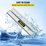 VEVOR Drywall Skimming Blade, 24inch Smoothing Knock-Down Knife, Stainless Steel Putty Knife Finishing Tool, High-Impact End Caps for Sheetrock Drywall Gyprock Wall-Board Plasterboard