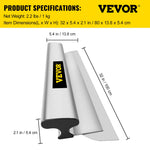 VEVOR Drywall Skimming Blade, 32inch Smoothing Knock-Down Knife, Stainless Steel Putty Knife Finishing Tool, High-Impact End Caps for Sheetrock Drywall Gyprock Wall-Board Plasterboard