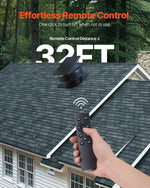 VEVOR Roof Attic Exhaust Fan, 50W Smart Solar Roof Ventilation Fan with Thermostat, Remote Control, 3000 CFM Airflow Built-in Smoke Sensor with Auto Stop for Cooling and Dehumidification