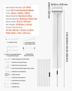 VEVOR Snow Roof Rake, 22 cm Aluminum Blade, 1.58-9.13 m Adjustable Roof Snow Scraper with Wheels & Slide, , Lightweight Snows Removal Tool for House Rooftop Leaves Debris Clearing