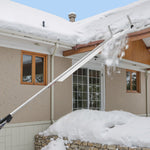 VEVOR Snow Roof Rake, 22 cm Aluminum Blade, 1.58-9.13 m Adjustable Roof Snow Scraper with Wheels & Slide, , Lightweight Snows Removal Tool for House Rooftop Leaves Debris Clearing