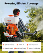 VEVOR Backpack Fogger Sprayer, 63CC 3HP Engine, Gas Powered Fogger Sprayer with 16L Tank, Powder and Liquid Mister Duster System for Effective Fleas Ticks Critters Control, Gardening & Farming