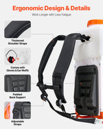 VEVOR Backpack Fogger Sprayer, 63CC 3HP Engine, Gas Powered Fogger Sprayer with 16L Tank, Powder and Liquid Mister Duster System for Effective Fleas Ticks Critters Control, Gardening & Farming